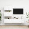 VEEKI Meuble TV, Meuble TV Suspendu, Meuble, Meuble TV avec Rangement，Meuble Industriel, Convient pour Salon ou Chambre, Ense