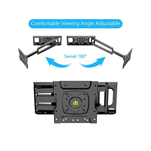 Support mural pivotant pour TV FORGING MOUNT réglable 650 mm longue portée Full Motion TV Support extensible inclinable dang