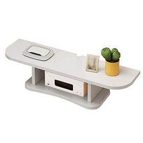 StrOux Meuble TV Flottant Étagère Murale pour TV, Matériau De Panneau Haute Densité Meuble TV Flottant avec Trou De Fil, pour