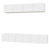 CIADAZ Ensemble de Meubles TV 5 pcs Blanc Bois dingénierie,Meuble TV,Table Basse Salon Meuble TV,Table Basse Couleurs