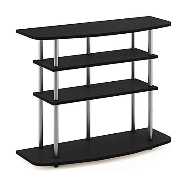 Furinno Frans Turn-N-Tube 3-Tier Stand for TV up to 46, White Oak, Bois dingénierie