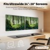 PUTORSEN Ultra Wide Double Support Mural Ecran PC de 24 à 38 Pouces jusquà 10KG, Support Mural Double Ecrans, Inclinaison, R
