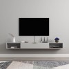 Étagère TV Murale Meuble TV Flottant Centre de Divertissement Console multimédia en Bois Meuble de Rangement Meuble de Rangem