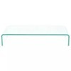 HUANGDANSP Meuble TV/pour Moniteur 70 x 30 x 13 cm Verre Transparent Meubles Meubles TV