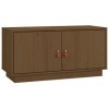 GANDUS Meuble TV en pin massif marron miel 80 x 34 x 40 cm