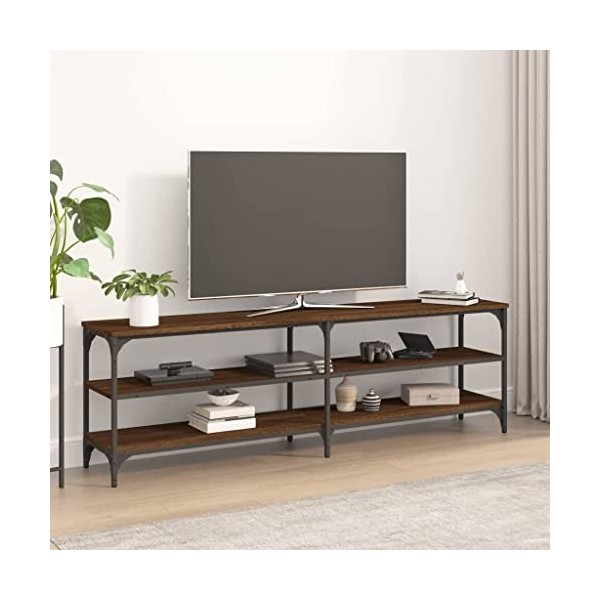 TOYOCC Centres de divertissement et meubles TV, meuble TV en chêne marron, 160 x 30 x 50 cm, bois dingénierie