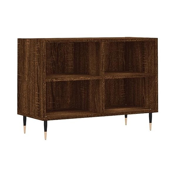 Tidyard Meuble TV Banc TV Meuble de Salon chêne Marron 69,5 x 30 x 50 cm Bois dingénierie