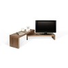 Temahome 9000.639265 Meuble Tv Cliff 125/235 X 38 X 20/40 Cm, Finition en Laque Blanche