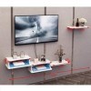 Étagère Flottant Étagère Meuble TV Set Top Box étagère Console TV Unité de Stockage Organisateur Étagère pour DVD Boîte de câ