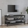 Keyur Meuble TV, Banc TV Buffet Bas Support de Télévision Meuble Télé Meuble TV Noir 100x40x50 cm Bois dingénierie