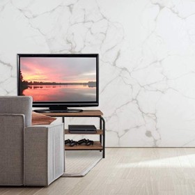 Relaxdays Meuble, Design Industriel, Etage Receiver, Rangement CDs et DVDs, Buffet TV,Brun/Noir, Panneau de Particules, métal