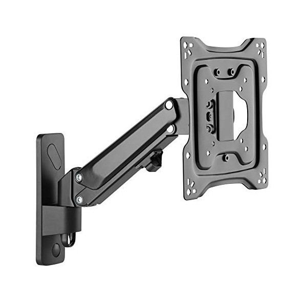 RICOO Support Mural pour Moniteur S4322 orientable inclinable écran PC 23-43" 58-109cm Bras articulé TV LCD LED incurvée VE