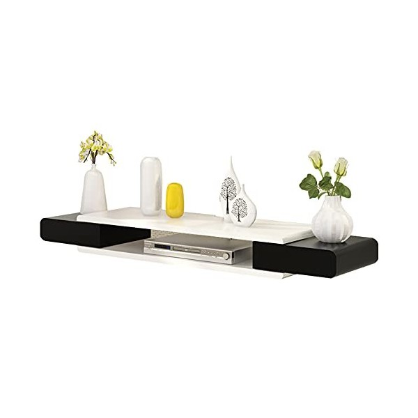 Meuble TV flottant, étagère pour composants TV, meuble TV mural simple domestique, meuble de salon, console multimédia murale