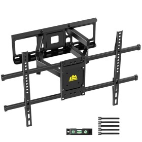 FORGING MOUNT Support mural à 6 bras pour TV de 37 à 75" avec extension lisse et pivotant - Support de montage réglable pour 