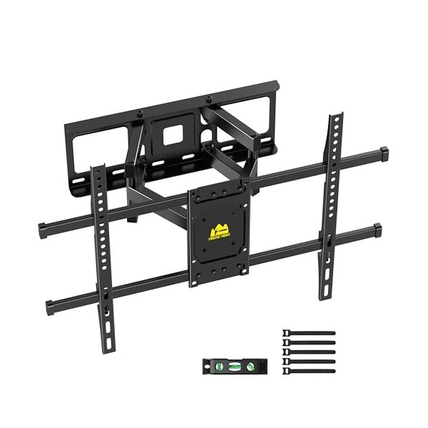 FORGING MOUNT Support mural à 6 bras pour TV de 37 à 75" avec extension lisse et pivotant - Support de montage réglable pour 
