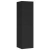 vidaXL Meuble TV Armoire Murale Armoire Suspendue Meuble de Rangement Salon Salle de Séjour Maison Intérieur Noir 30,5x30x110