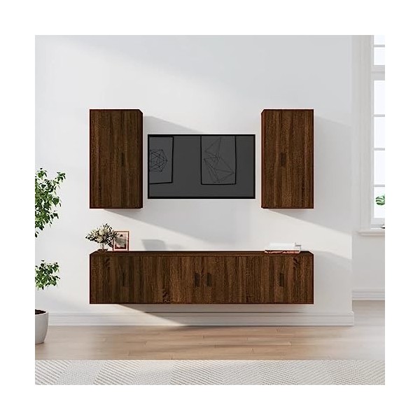 Meuble Tv,Blanc Tv,Comme Espace de Rangement, Meuble Bas Suspendu Ou Debout, Buffet Salon,Meuble TV Suspendu,Support de Télév