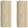 MATTUI Meubles-TV Meuble TV 2 pièces Chêne Sonoma 30,5x30x90 cm Bois dingénierie