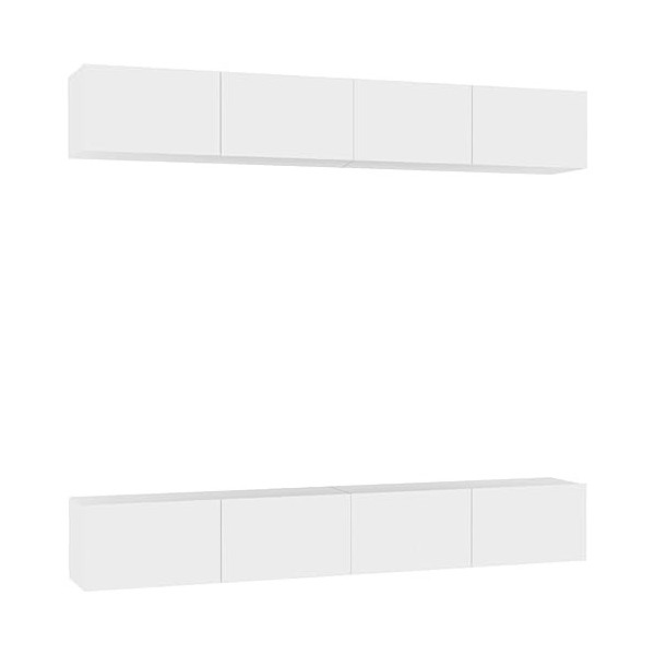 WREWING Meuble TV,comme Espace de Rangement, Meuble Bas Suspendu Ou Debout, Buffet Salon,Meuble TV Suspendu,Étagère TV Flotta