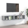 GANDUS Meuble TV 2 pièces en bois Sonoma gris