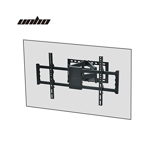Support TV Mural Orientable Inclinable: Support Mural de TV Réglable Double Bras pour Ecrans Plats 4K LCD LED OLED Plasma de 