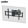 Support TV Mural Orientable Inclinable: Support Mural de TV Réglable Double Bras pour Ecrans Plats 4K LCD LED OLED Plasma de 