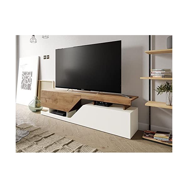 Bestmobilier - Pitt - Meuble TV - 160 cm - Style Industriel