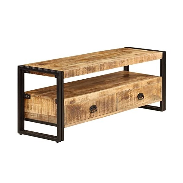 VEEKI Meuble TV, Meuble TV Suspendu, Meuble TV Industriel, Meuble TV Bois, Meuble Chambre, Convient pour Salon ou Chambre, 12