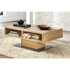 Stella Trading Table Basse, Chêne Sauvage Bianco, 120 x 42 x 70 cm
