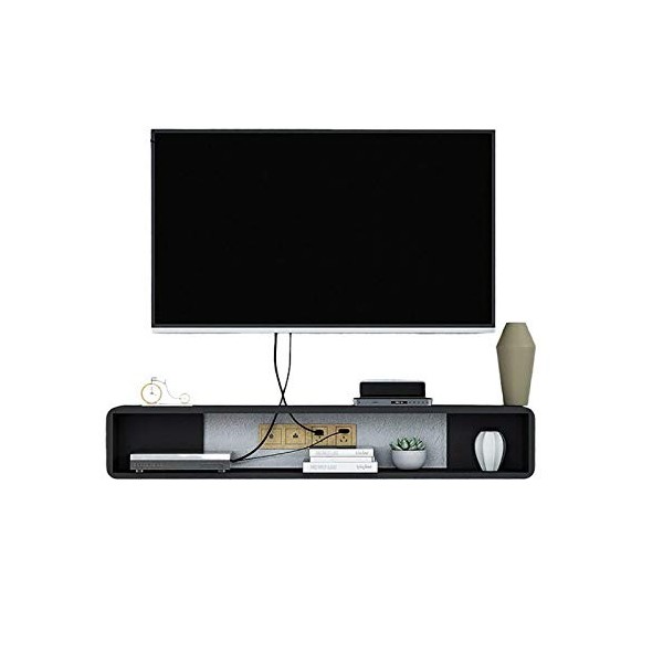 EsEntL Meuble TV, Meuble TV, étagères flottantes, étagère Flottante pour Meuble TV, Meuble TV Mural/Meuble audiovisuel Suspen