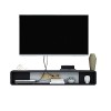 EsEntL Meuble TV, Meuble TV, étagères flottantes, étagère Flottante pour Meuble TV, Meuble TV Mural/Meuble audiovisuel Suspen