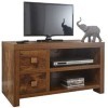 Jakarta Collection pour salon effet vieilli meuble pour télévision avec deux tiroirs 