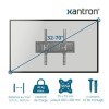 Xantron® ECO-DFM400 Support TV orientable et inclinable / 32-75 Pouces VESA 75x75 à 400x400 / avec Double Bras pivotant/Extra