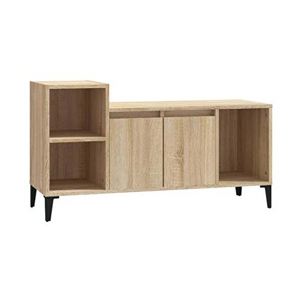 Meuble TV Chêne sonoma 100x35x55 cm Bois dingénierie