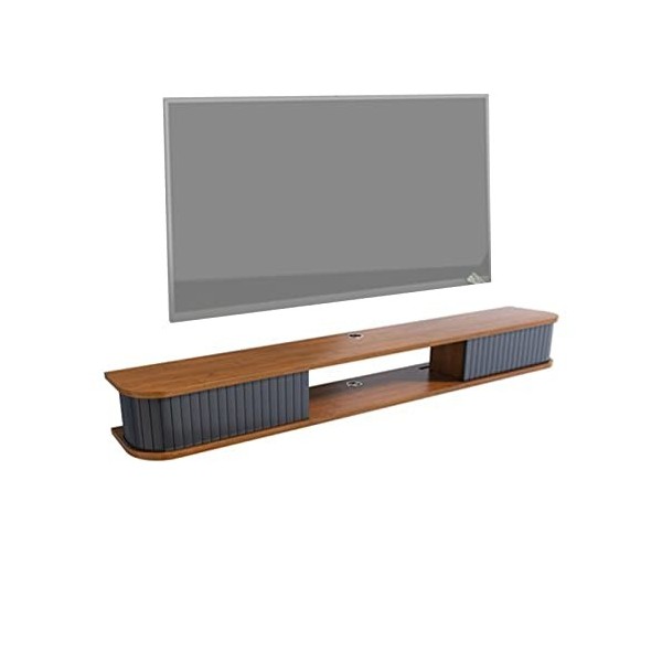 EsEntL Meuble TV Mural 31,4/39,3/47,2/55,1 Pouces Support TV Flottant Mural, Console multimédia, étagère de Rangement pour Di