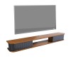 EsEntL Meuble TV Mural 31,4/39,3/47,2/55,1 Pouces Support TV Flottant Mural, Console multimédia, étagère de Rangement pour Di