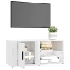 Tidyard Meuble TV Banc TV de Salon Meuble de Télévision avec Compartiments TV Cabinet Bois Chêne fumé 100x31,5x35 cm Bois di