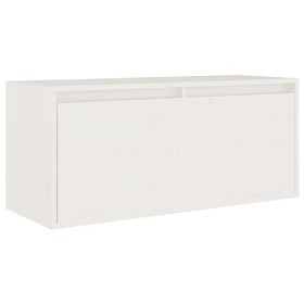 Générique Meubles TV 4 pcs Blanc Bois Massif de pin,32.53 KG,3100230, Meubles, Meubles TV