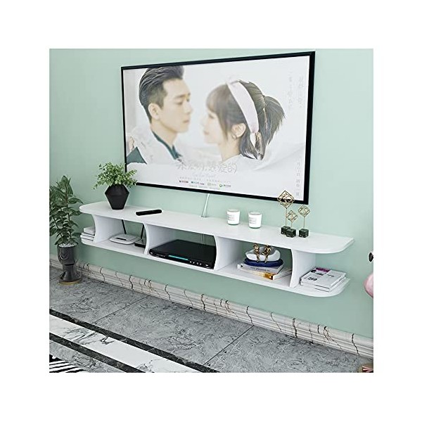 GEREP Meuble TV Flottant Meuble TV Mural Utilisé Pour le Stockage de DéCoration de Chambre, de Salon Et de Bureau/C / 120×22×