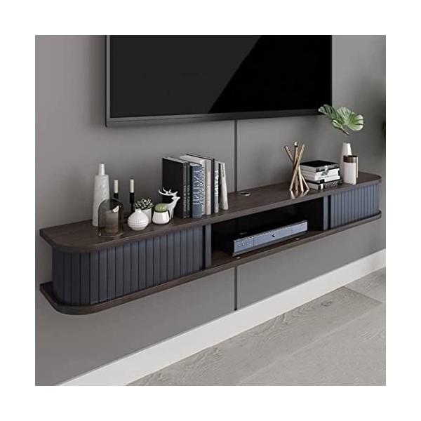 CENAP Meuble TV Flottant étagère TV Murale Centre de Divertissement Console multimédia en Bois Meuble de Rangement Meuble de 