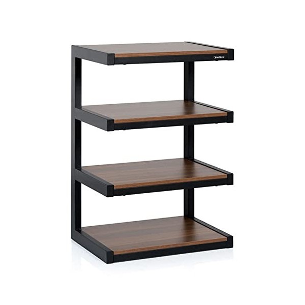 Norstone Esse Hi-Fi Noir et Noyer - Meuble Hifi