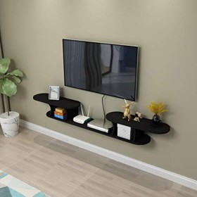 Étagère Flottante Meuble de télévision Mural Étagère Murale Set Top Box routeur Étagère pour Lecteur DVD Photo Jouet Vase Eta
