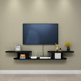 Étagère Flottante Meuble de télévision Mural Étagère Murale Set Top Box routeur Étagère pour Lecteur DVD Photo Jouet Vase Eta