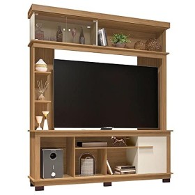 Caemmum Meuble Living TV 65 Pouces Chêne Ecru 10 Niches