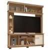 Caemmum Meuble Living TV 65 Pouces Chêne Ecru 10 Niches