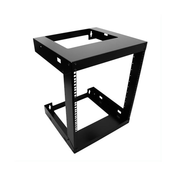 RAISING ELECTRONICS Support mural 4U pour matériel de serveur - Cadre ouvert de 48,3 cm - Filetage de 30,5 à 45,7 cm de profo