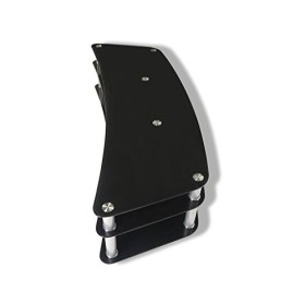 Ateca Simply Curve 75" Noir Acier Inoxydable Support décran Plat Verre trempé, 190,5 cm 75" , Poids Maximum de la TV 60 kg