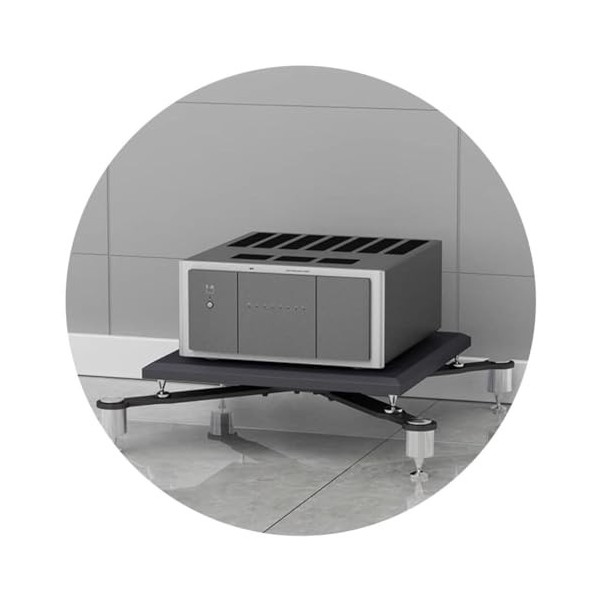 Armoire Audio Hifi Rack Av étagère 1/2 Niveaux Mdf Meuble Tv – Support De Tourne-disque Robuste Avec Espace Pour Imprimante –