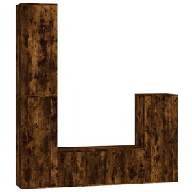 VEEKI Meuble TV, Meuble TV Suspendu, Meuble TV Industriel, Meuble TV Bois, Meuble Chambre, Convient pour Salon ou Chambre, En