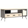 Meuble TV avec 2 tiroirs 1 Porte | Style Contemporain | Rangement matériel télé Audio Video Gaming | 120x30x45cm Multicolore